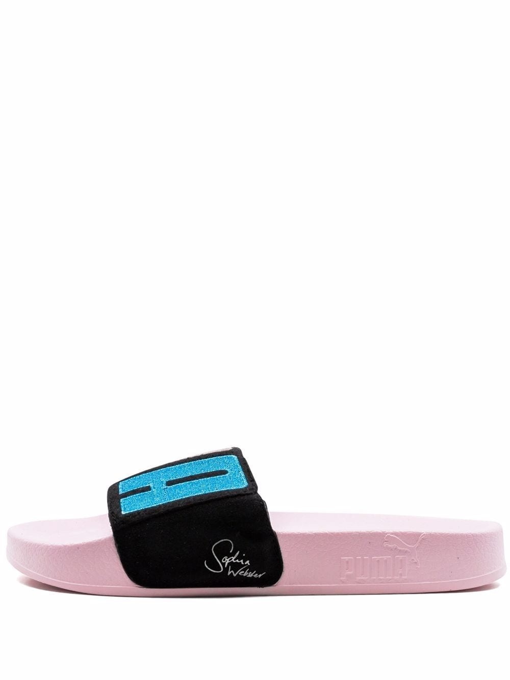 x Sophia Webster Leadcat suede slides - 5