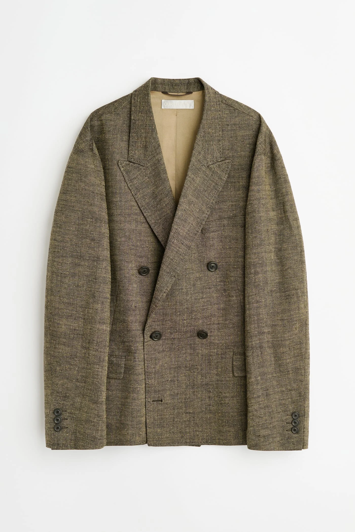 Halt Blazer Deep Husk Soft Grain Weave - 1