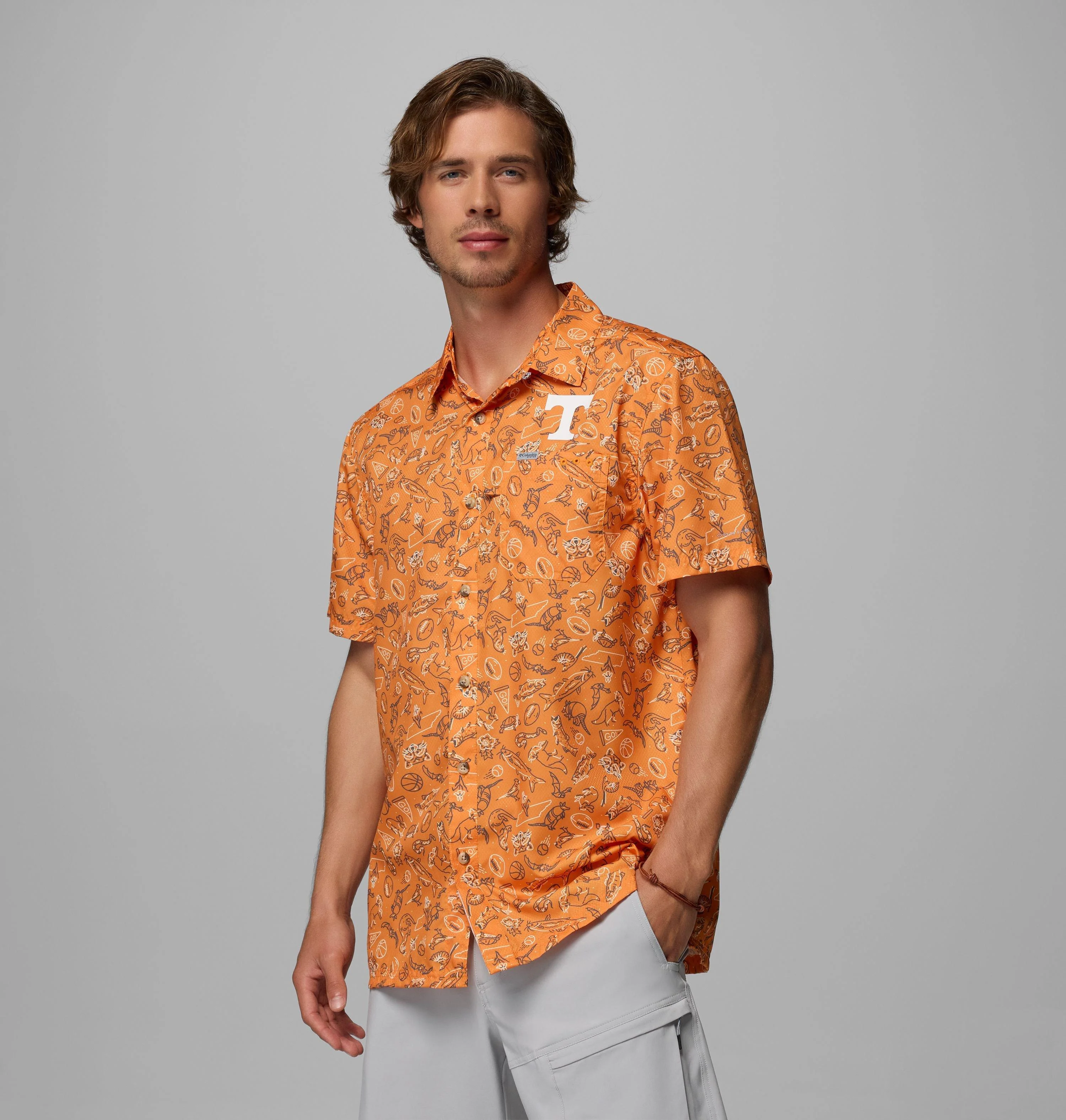 Men's Collegiate PFG Super Slack Tide Shirt - Tennessee - 1