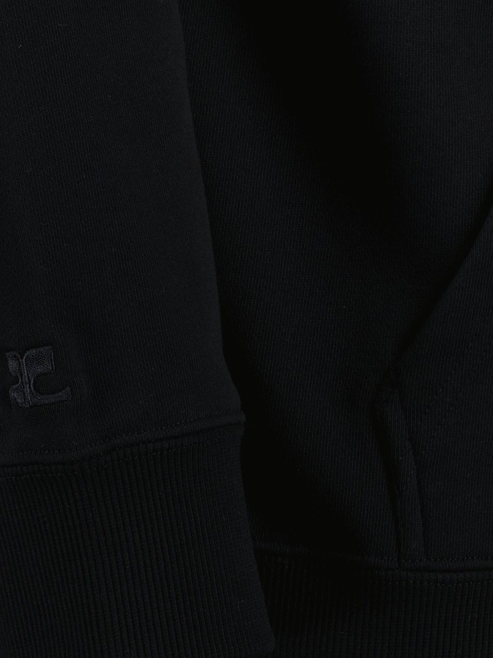 embroidered-logo hoodie - 3
