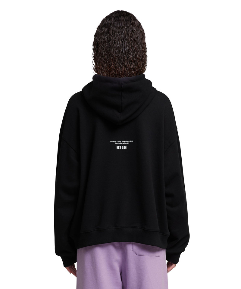 "FANTASTIC GREEN INVERSE SERIES" organic cotton hooded sweatshirt 7