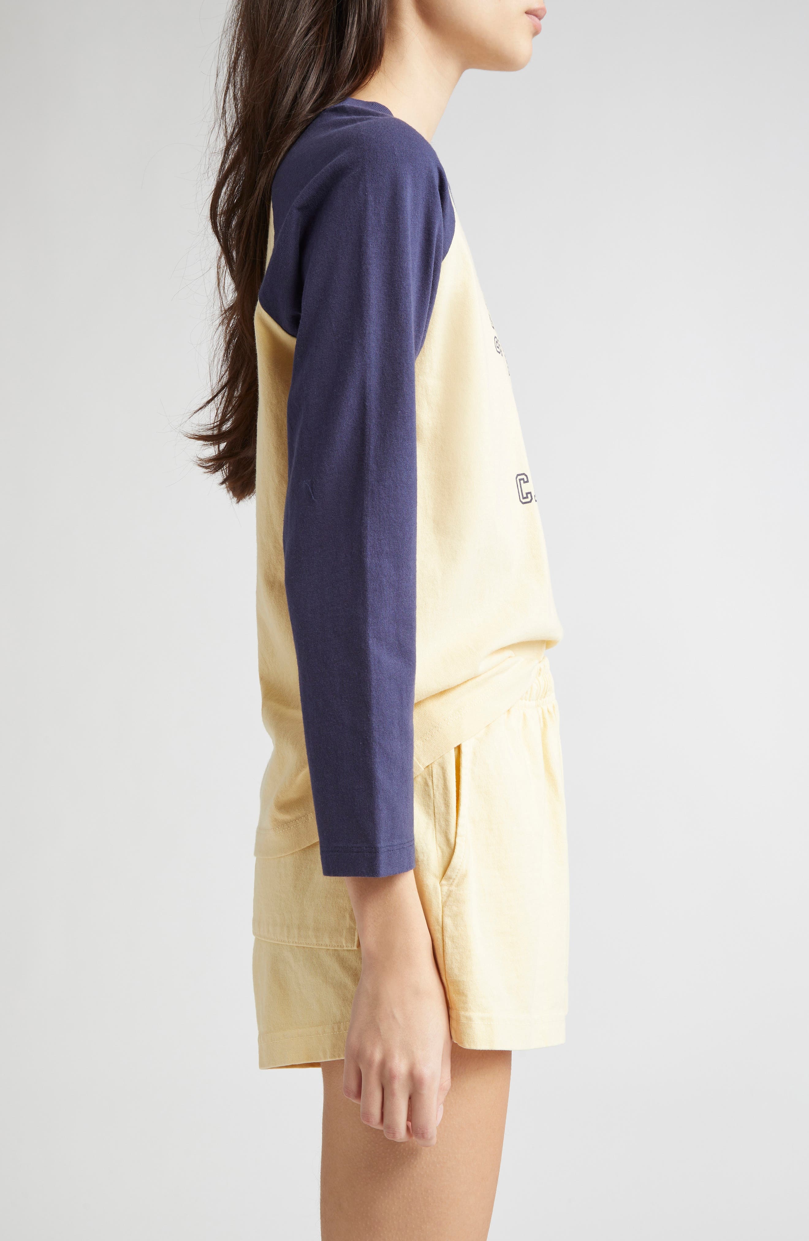 Sporty & Rich California Emblem Graphic Baseball T-Shirt in Light Beige at Nordstrom - 4