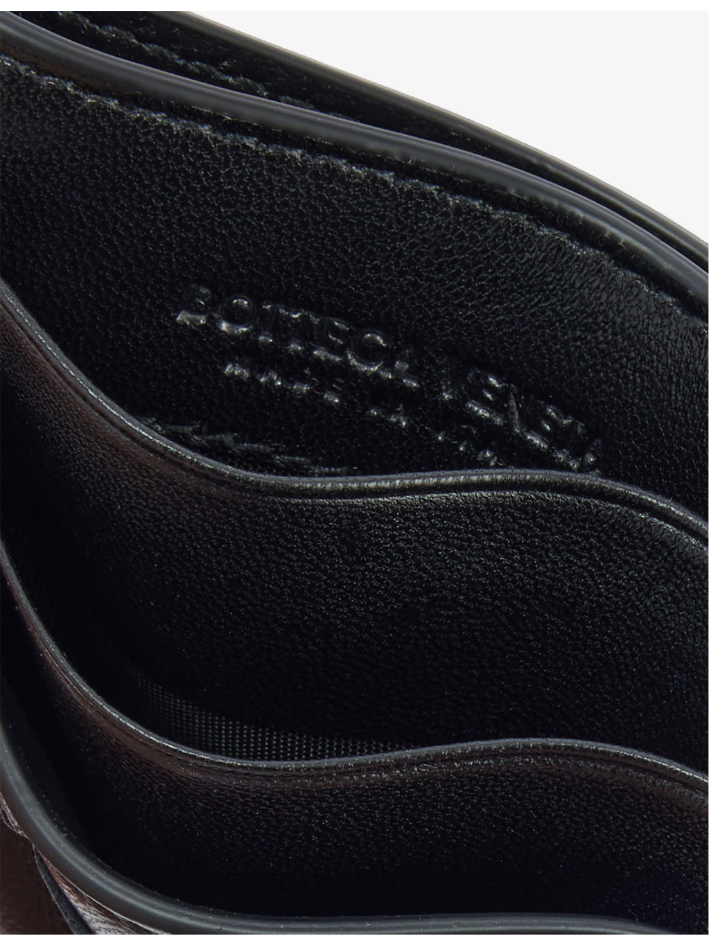 Intrecciato leather card holder - 4