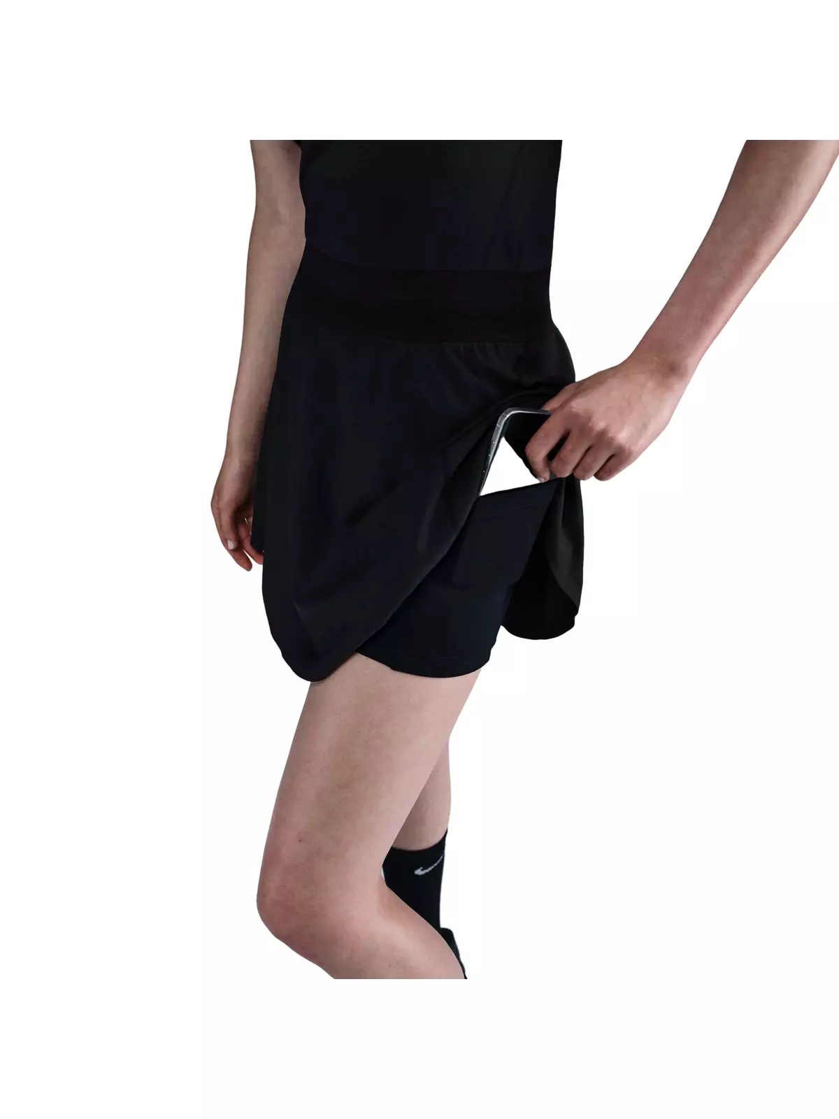 Women's Court Dri-Fit Advantage Ace Skirt-Black - 7