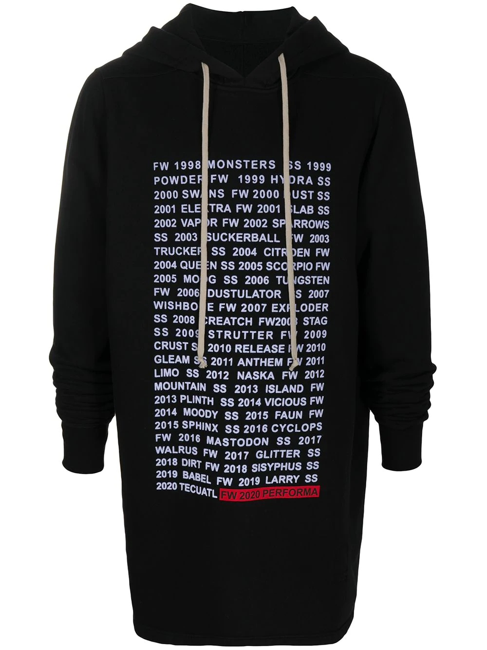 text-print hoodie - 1