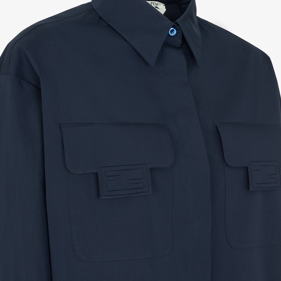 Blue cotton shirt - 3