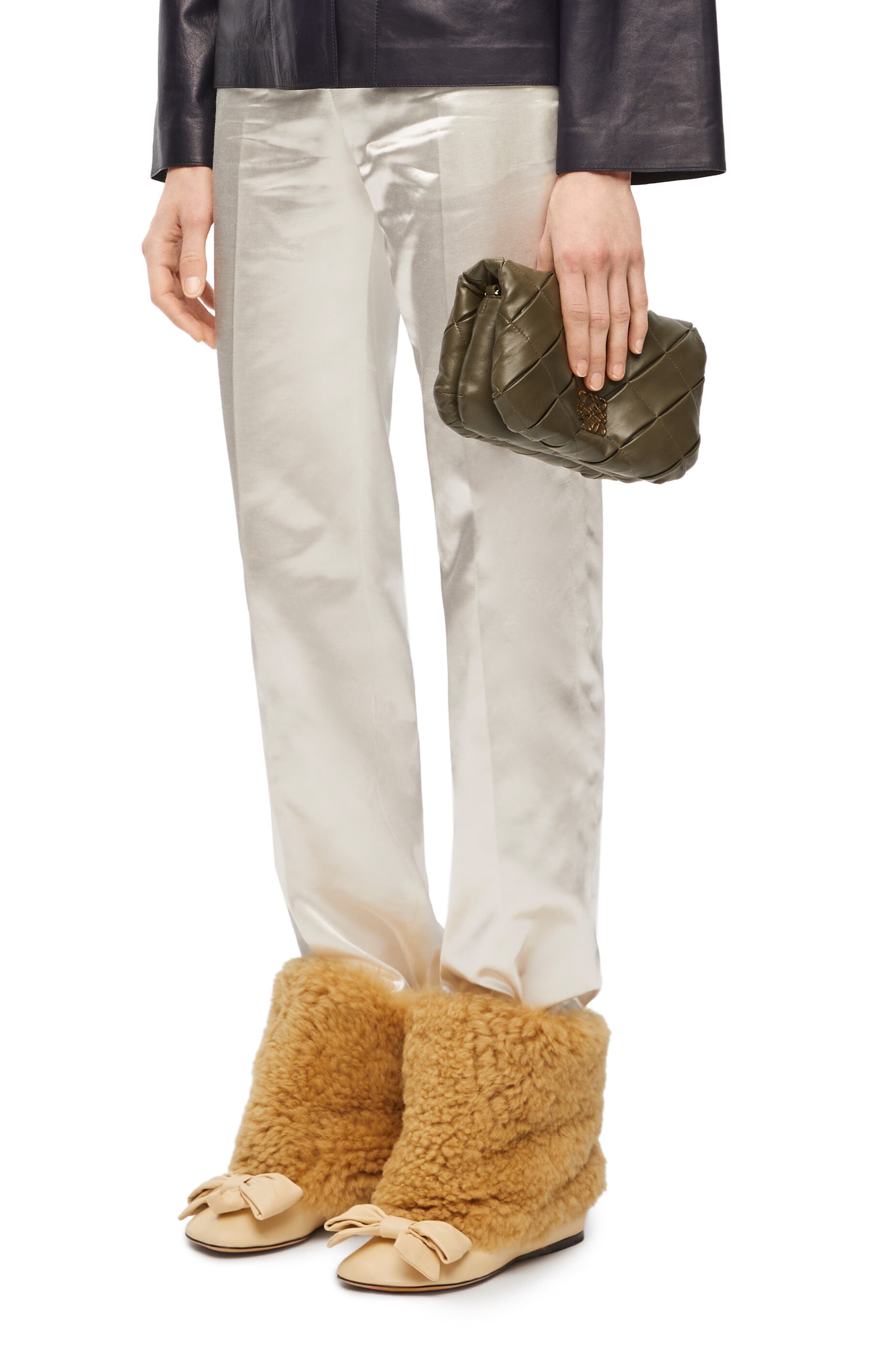 Mini Puffer Goya bag in shiny nappa lambskin - 2