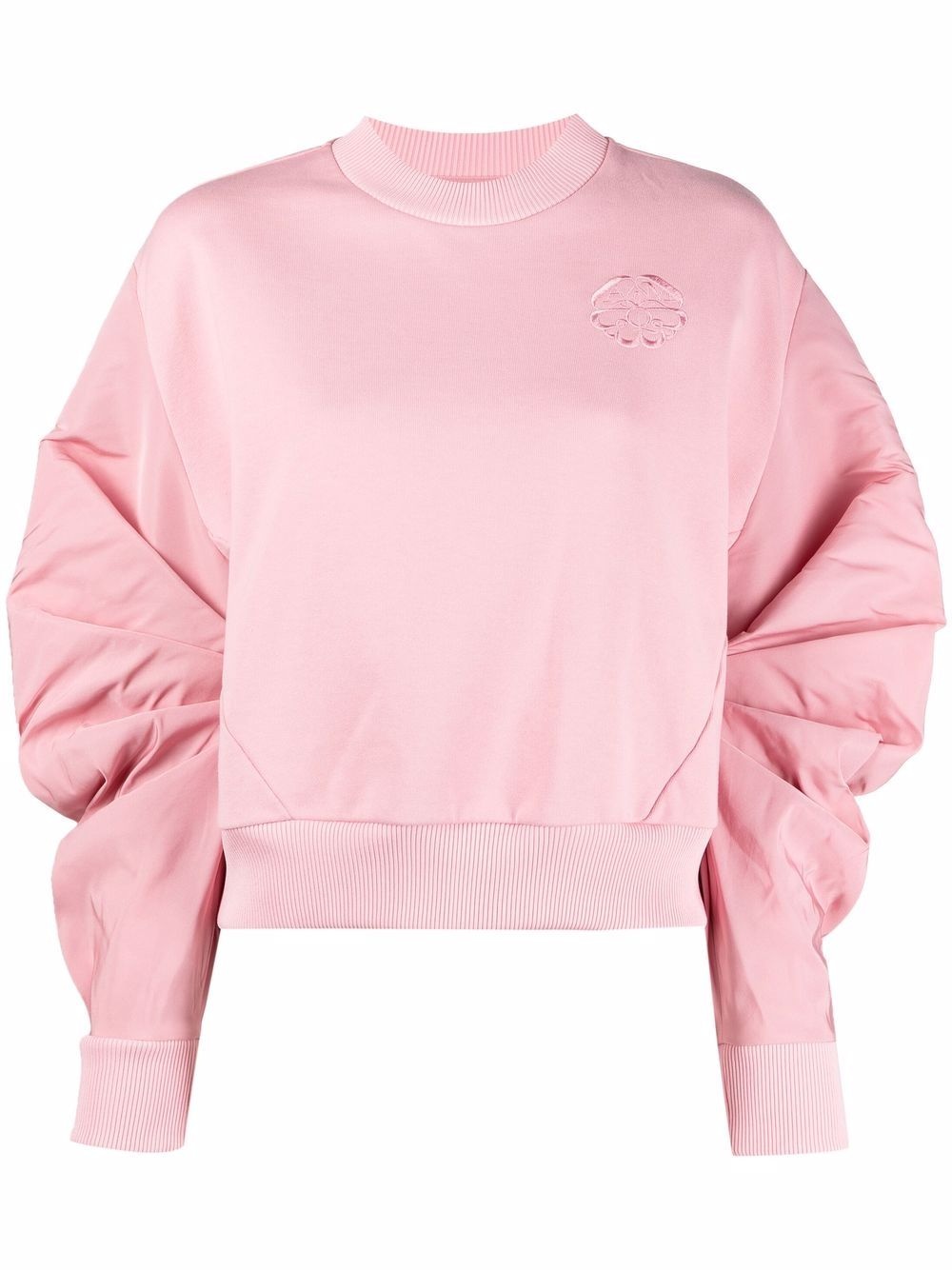 logo-embroidered sweatshirt - 1