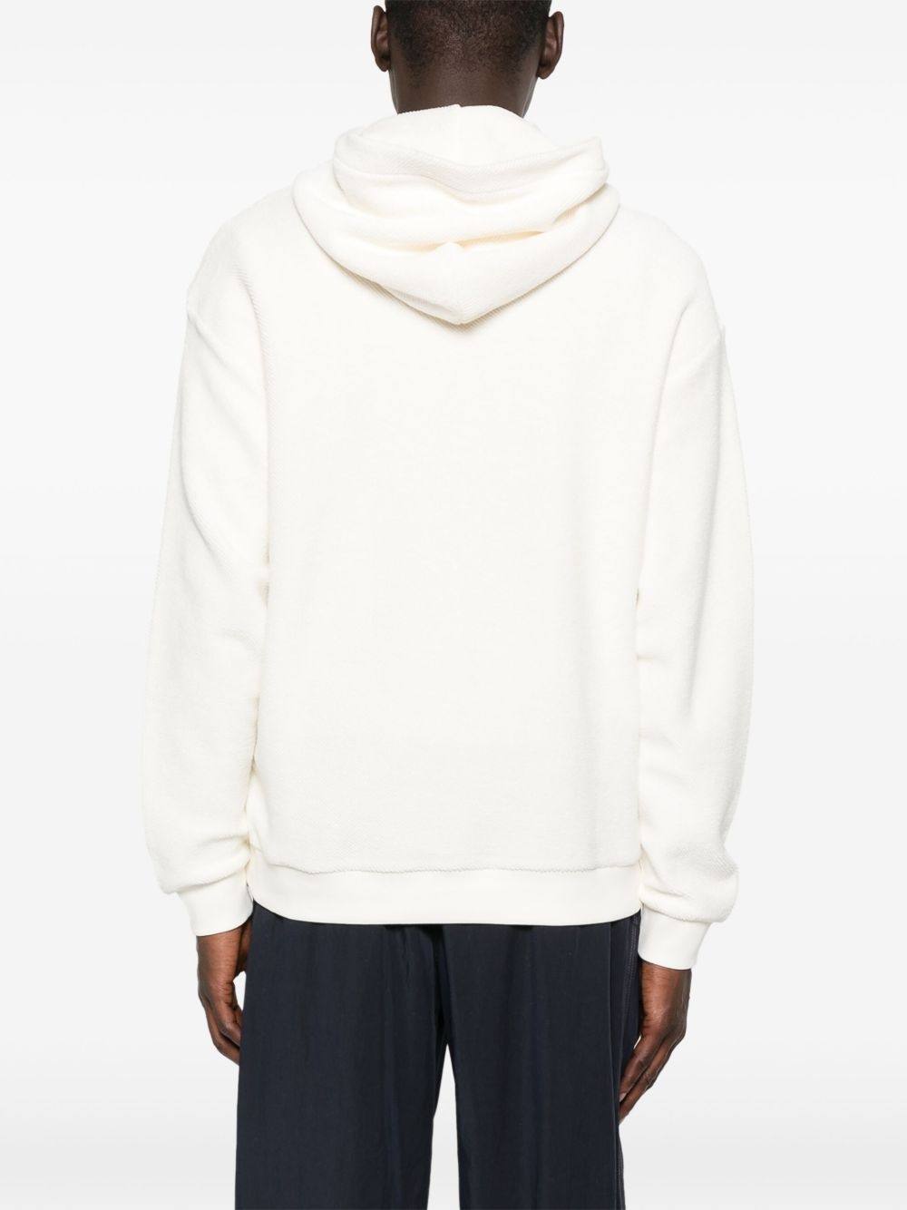 logo-embroidered hoodie - 4