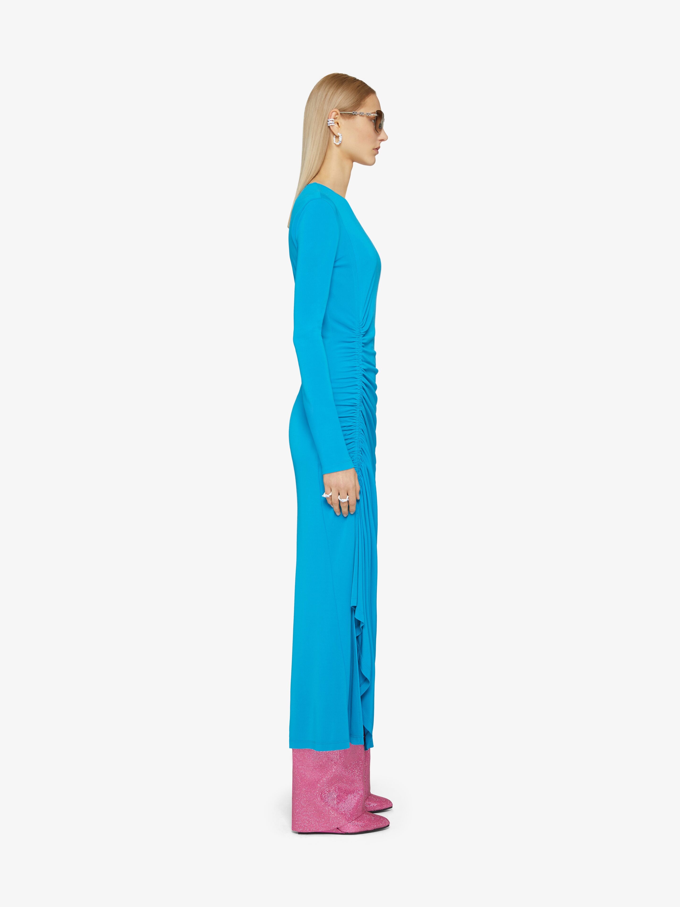 DRAPED DRESS IN CREPE - 3
