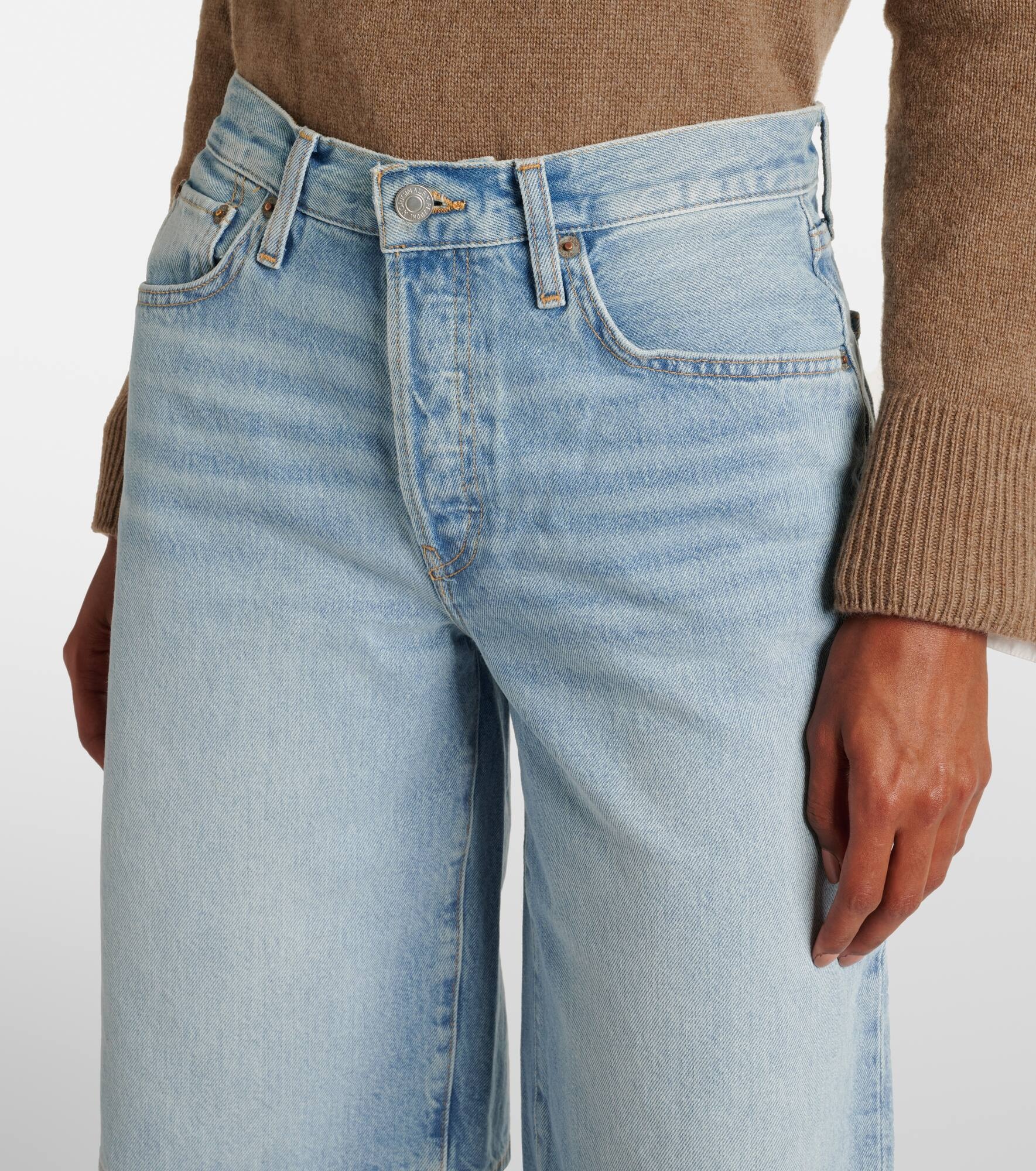 Skater denim Bermuda shorts - 4