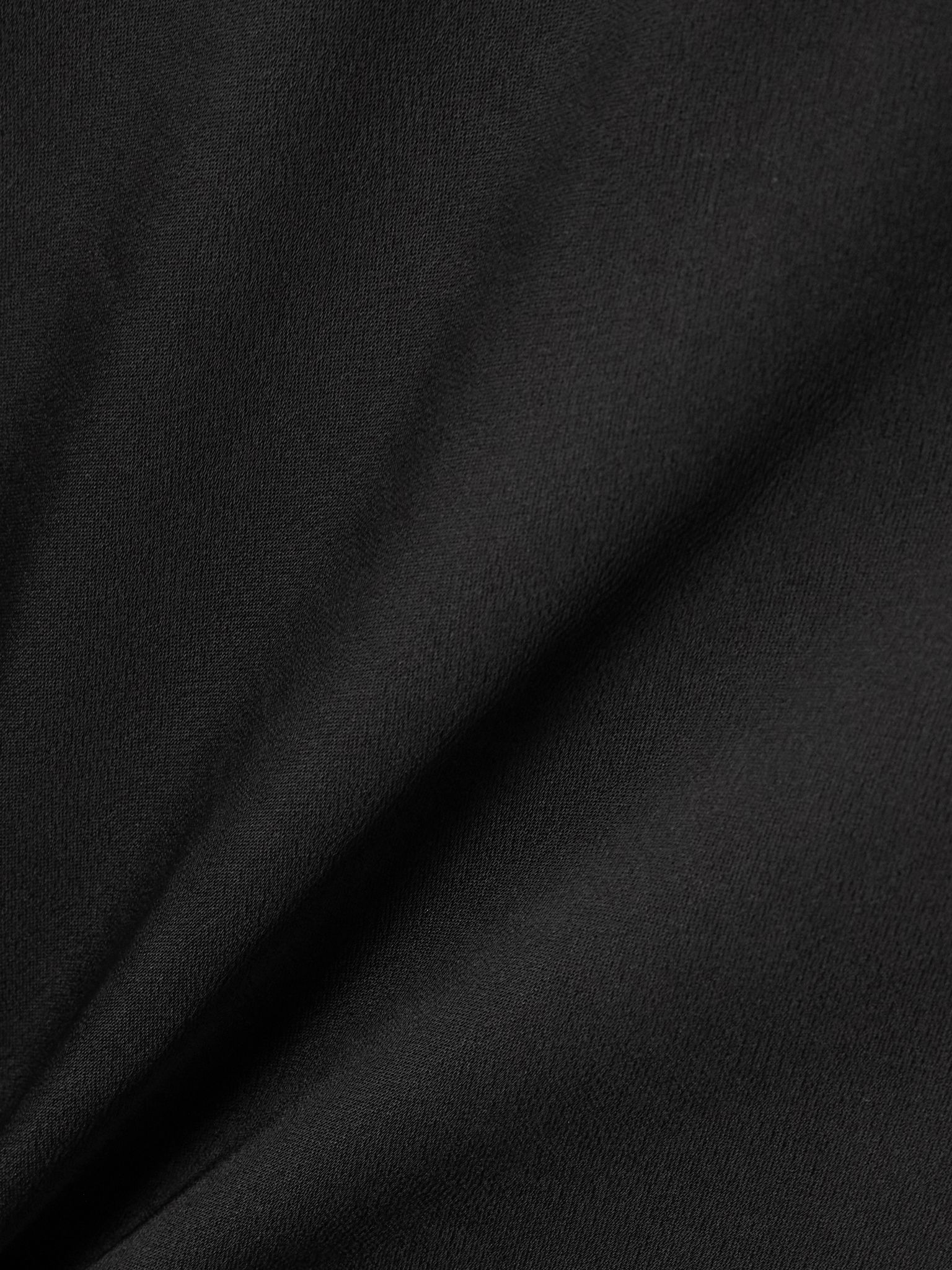 Addy jersey-paneled satin T-shirt Black - 4