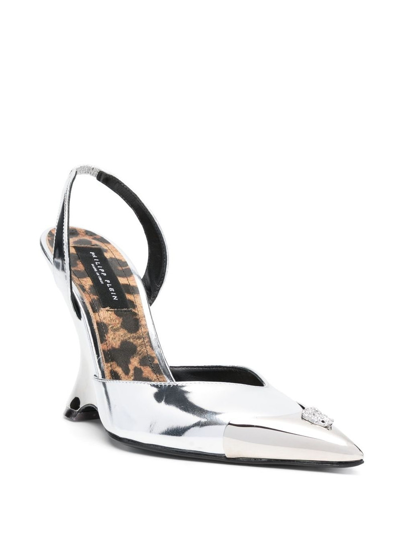 PHILIPP PLEIN Mirror 95mm pointed-toe pumps outlook