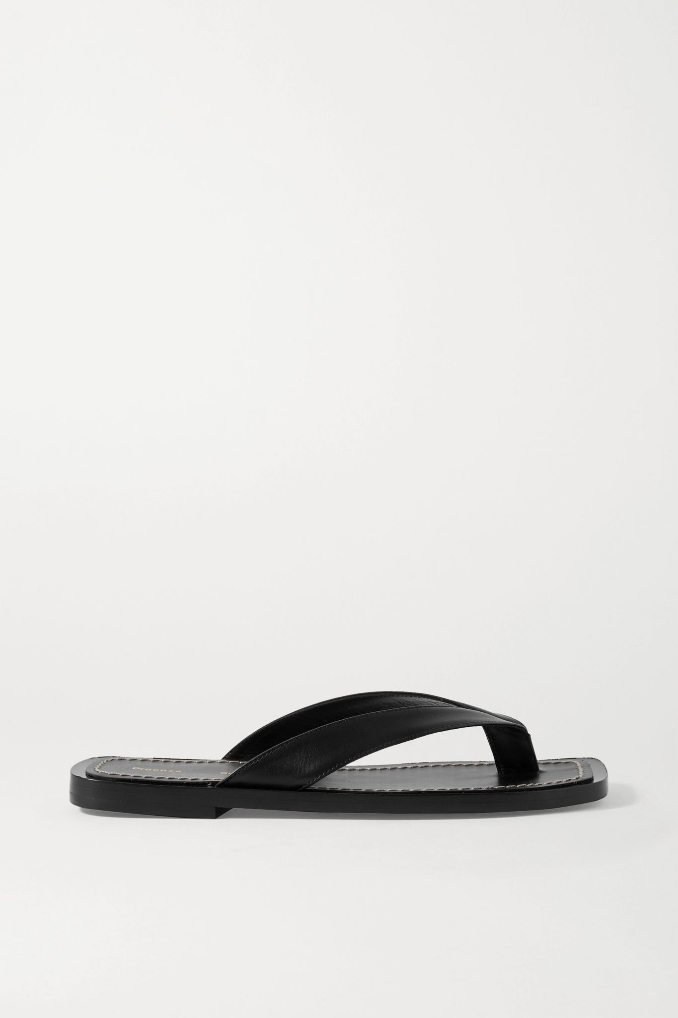 Leather flip flops - 1