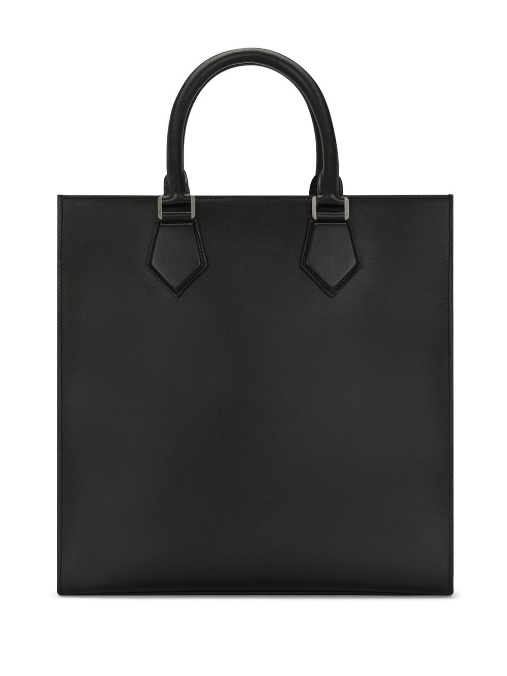 logo-embossed leather tote bag - 3