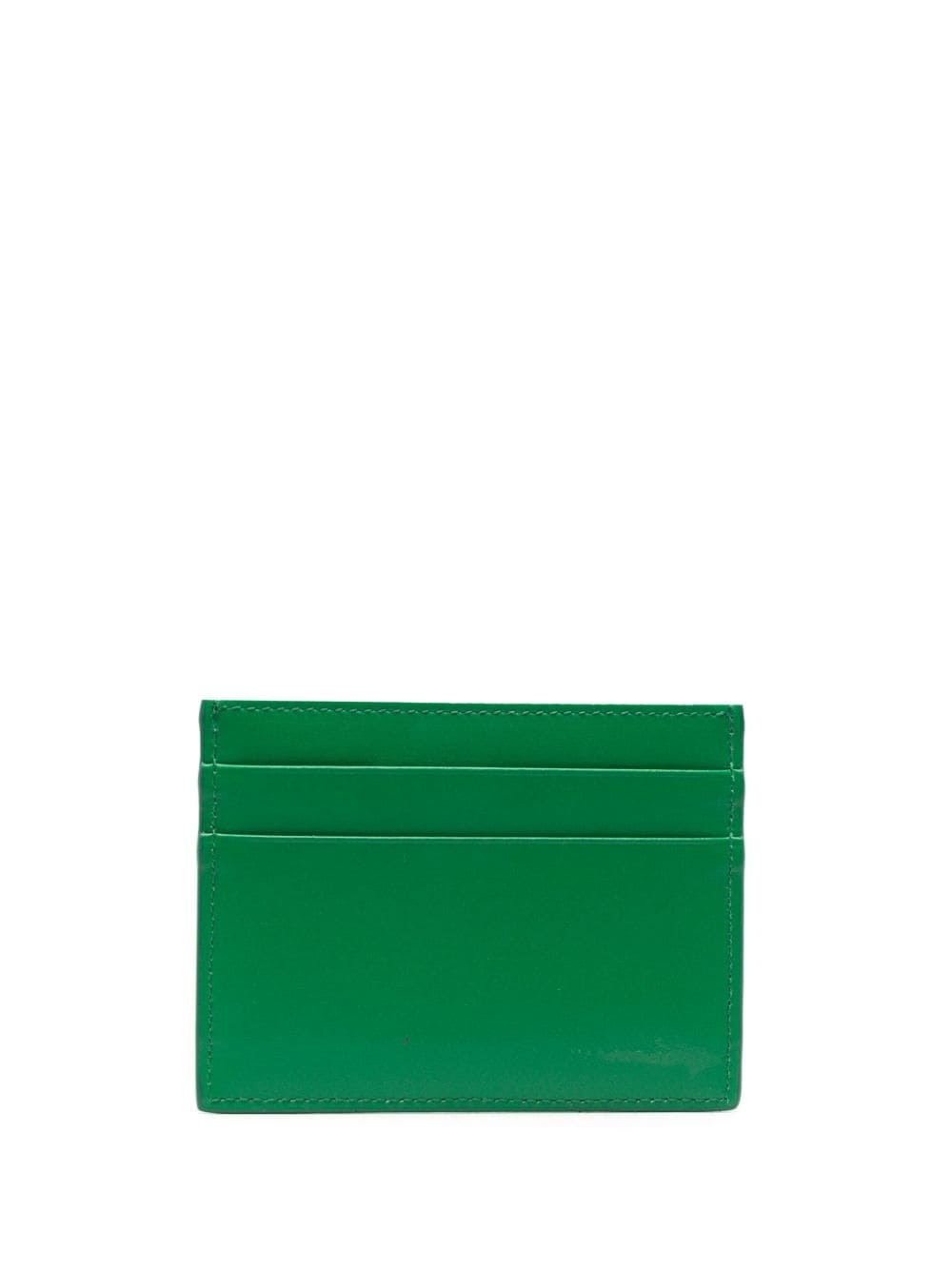 logo-embossed leather cardholder - 2