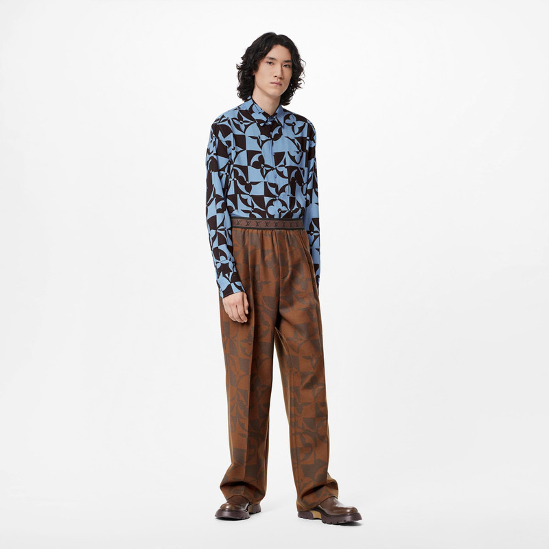 Louis Vuitton Monogram Flowers Relaxed Flannel Pants outlook