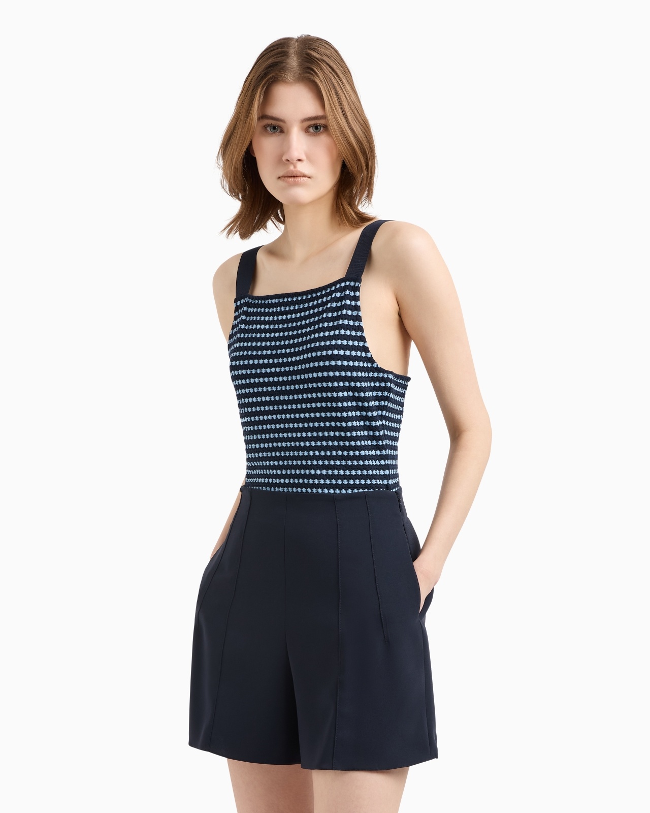 ICON TRIACETATE FABRIC SHORTS - 2