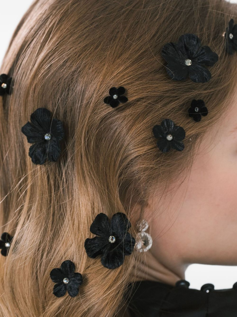 Viola flower hair magnets - 4