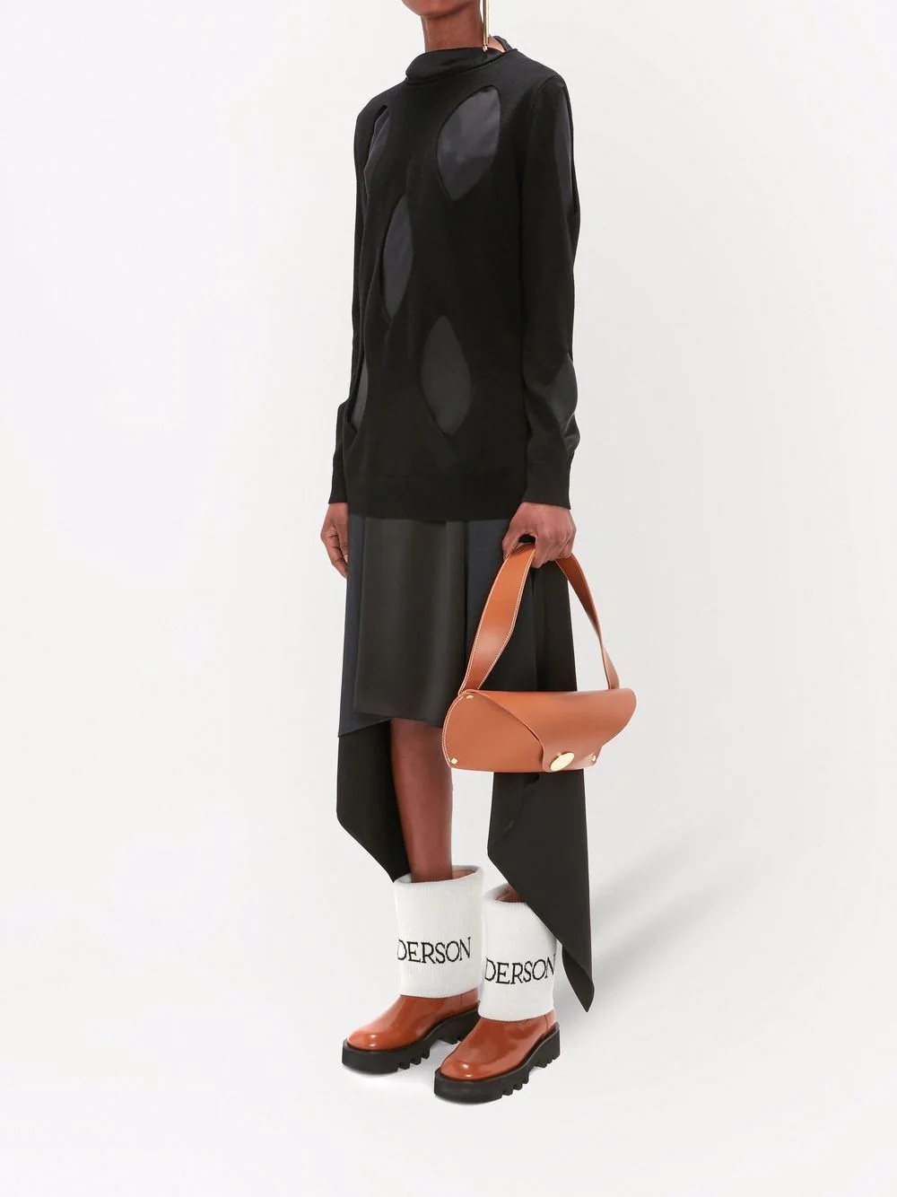 cut-out layered jumper - 3