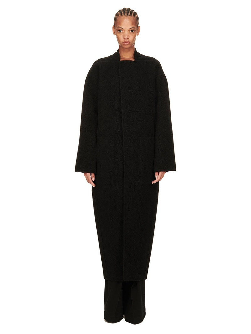 concealed-fastening cashmere coat 1