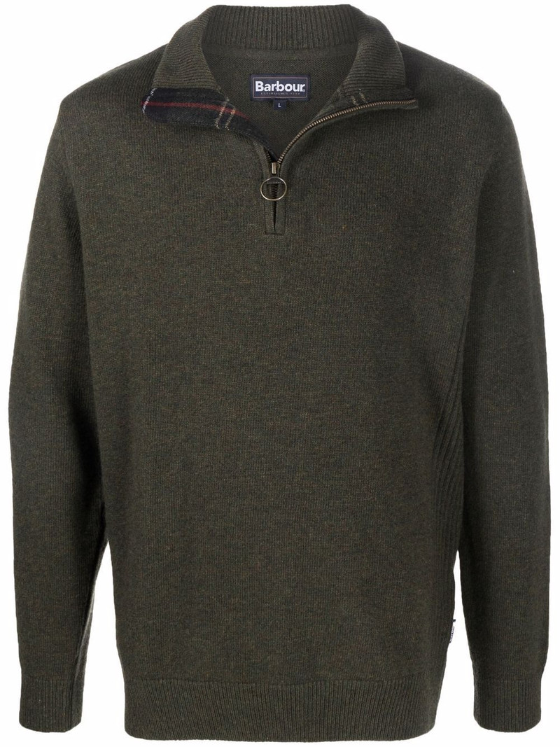 zip-up wool jumper 1