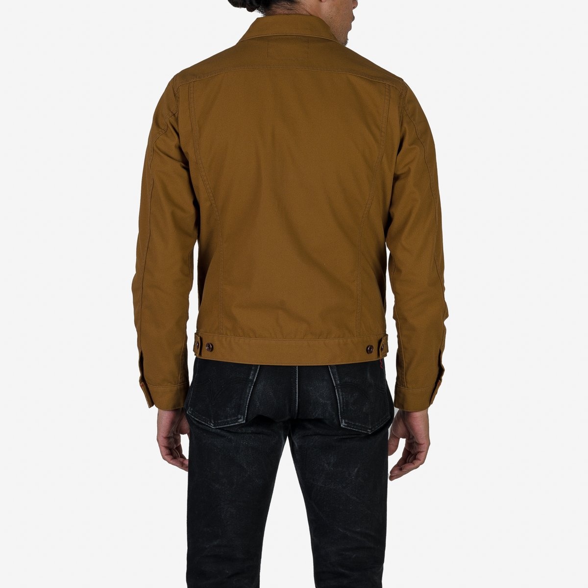 IHJ-133-BRN 10oz TC Duck Modified Type III Jacket - Brown - 3