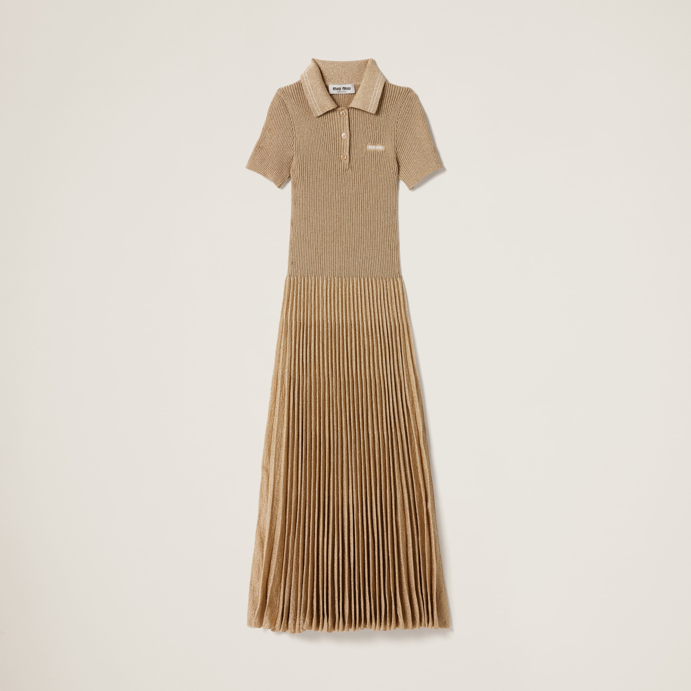 Lamé polo dress - 1