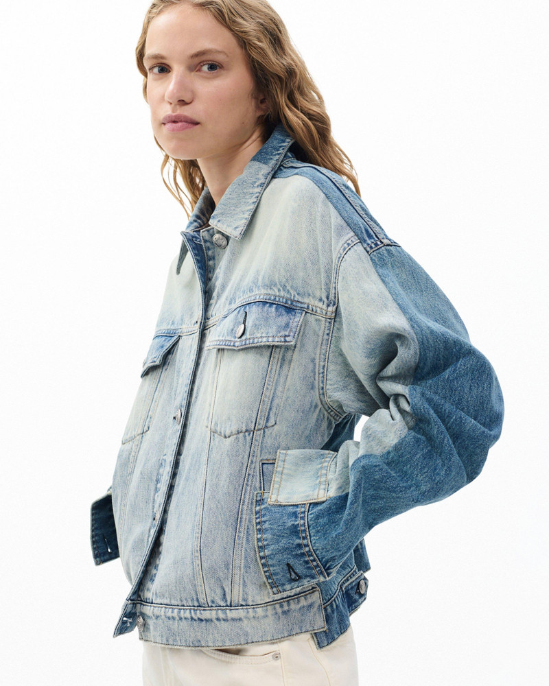 Ryan Denim Trucker Jacket Lightweight Rigid in York Spliced 4