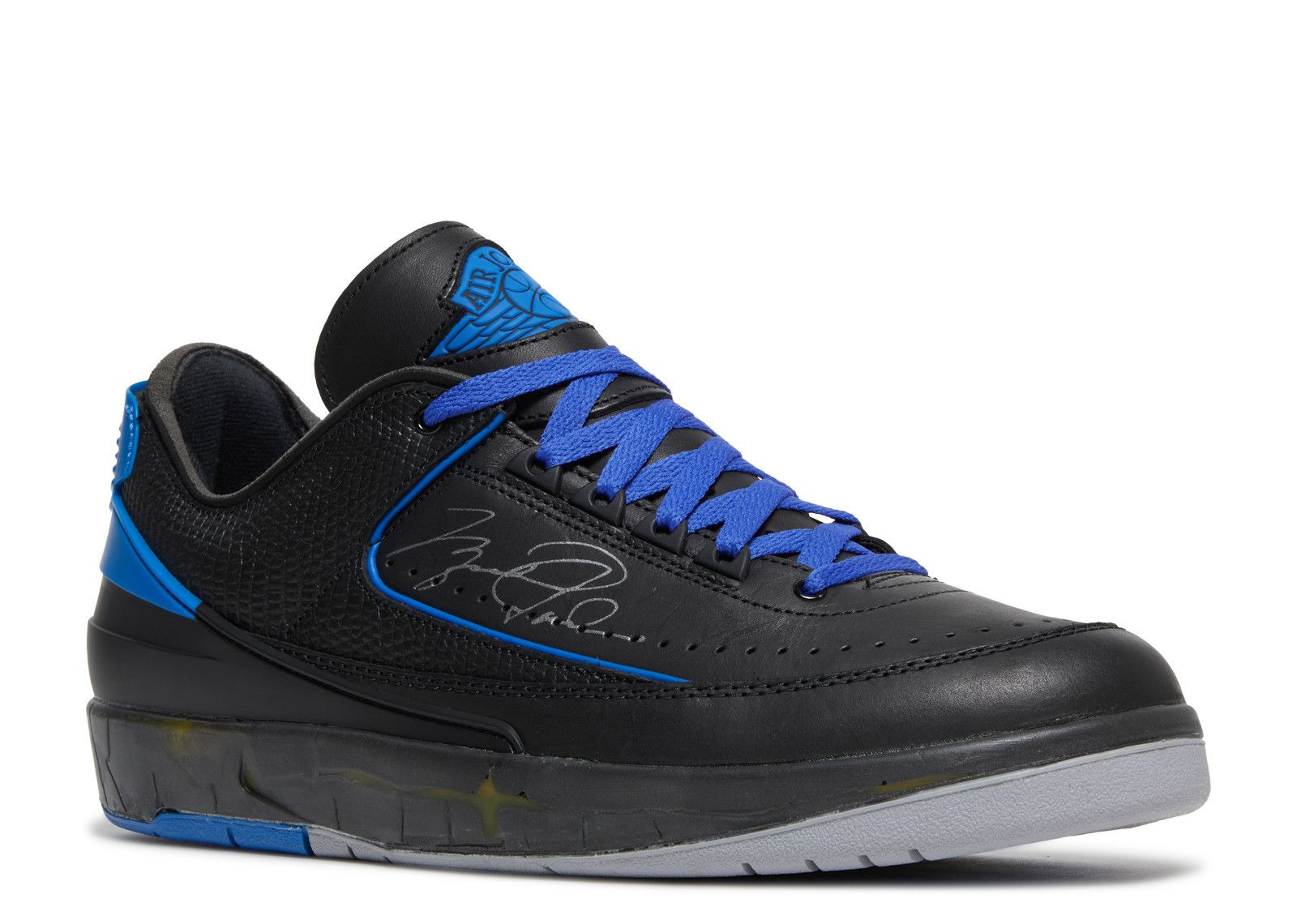 OFF-WHITE X JORDAN 2 RETRO LOW SP 'BLACK VARSITY ROYAL' - 2