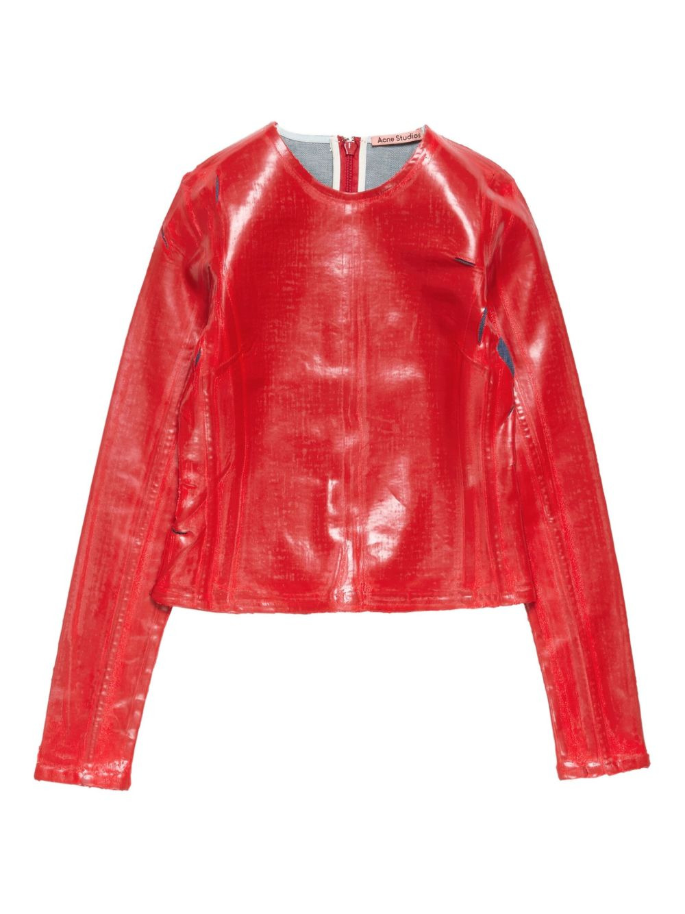 long-sleeve zipped top - 1