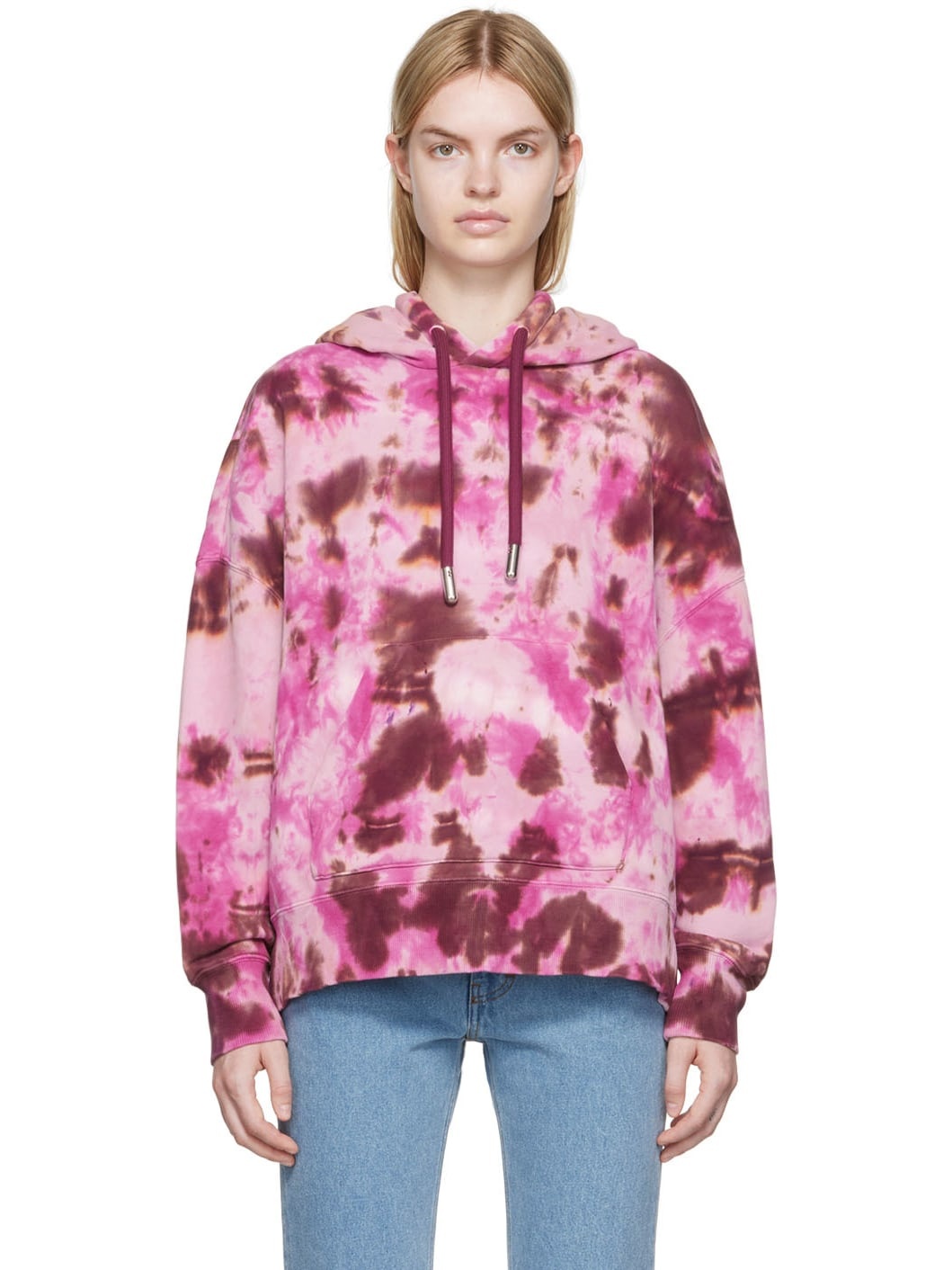 Pink Cotton Hoodie - 1