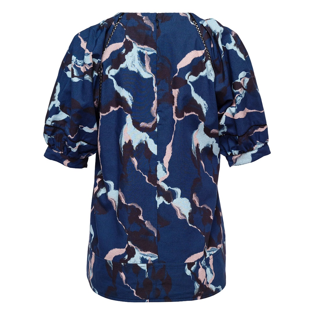 3.1 Phillip Lim Abstract Vines Lantern Sleeve Top | club21