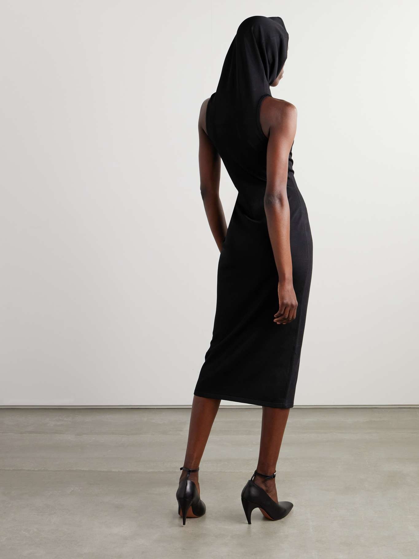 Hooded stretch-knit dress - 3
