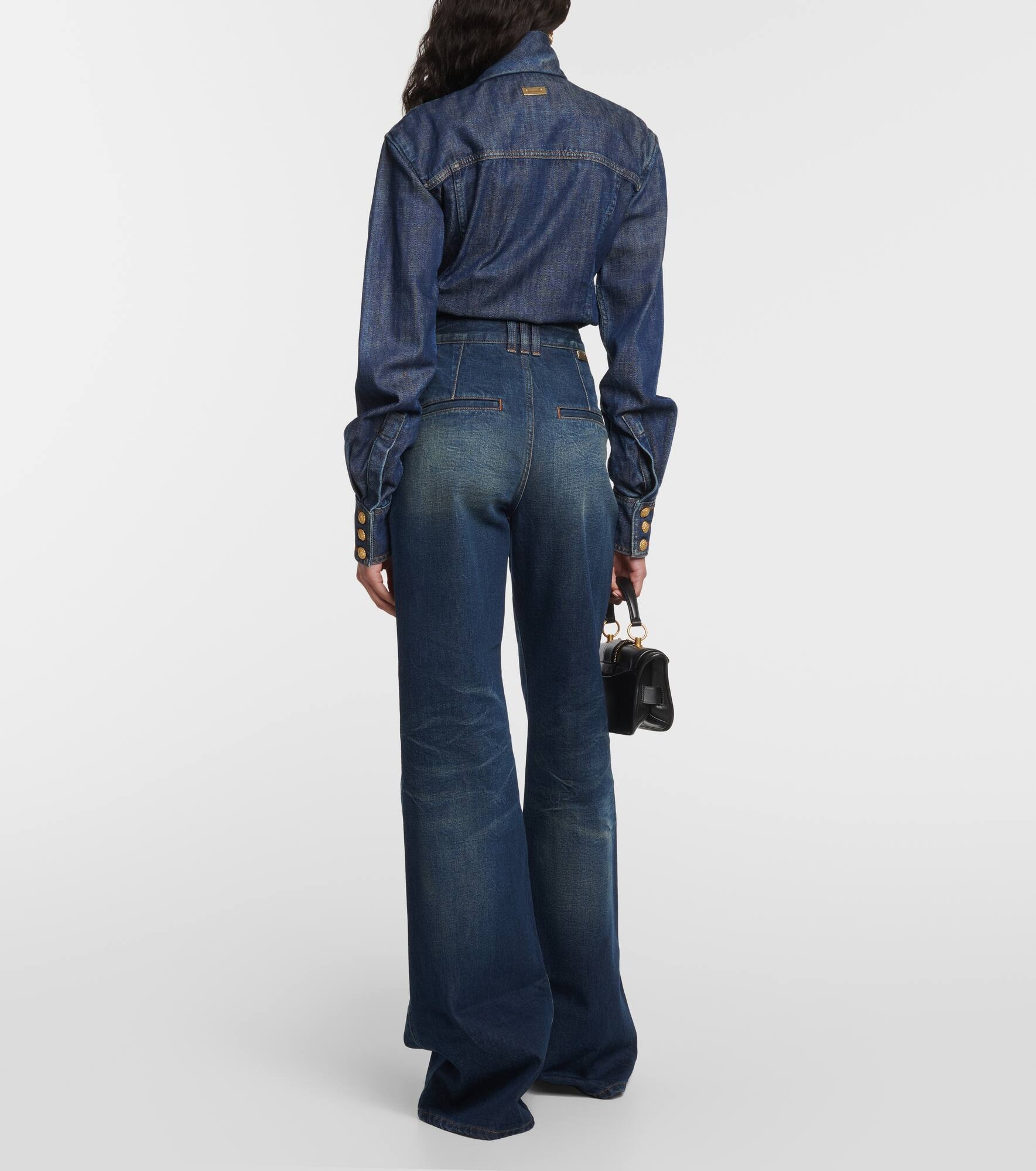 High-rise flared jeans - 3