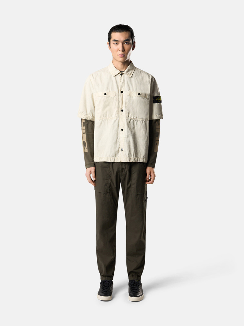 Stone Island 1200029 BRUSHED ORGANIC COTTON CANVAS 'OLD' EFFECT outlook