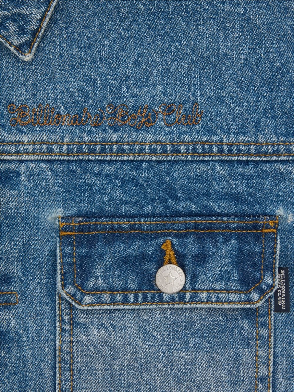 script-logo denim jacket - 3