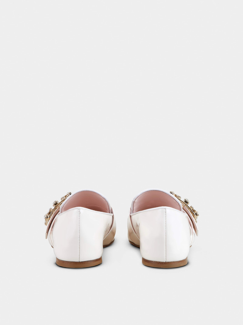 Roger Vivier Mini Broche Vivier Buckle Loafers in Patent Leather outlook