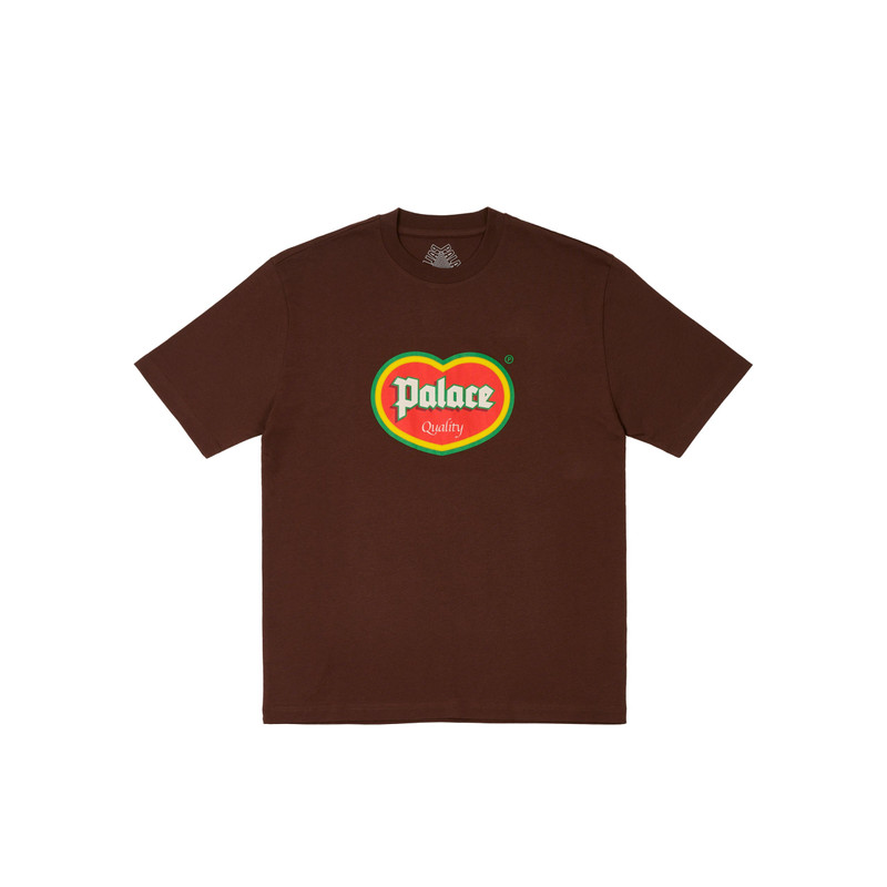 PALACE QUALITY T-SHIRT NICE BROWN - 1