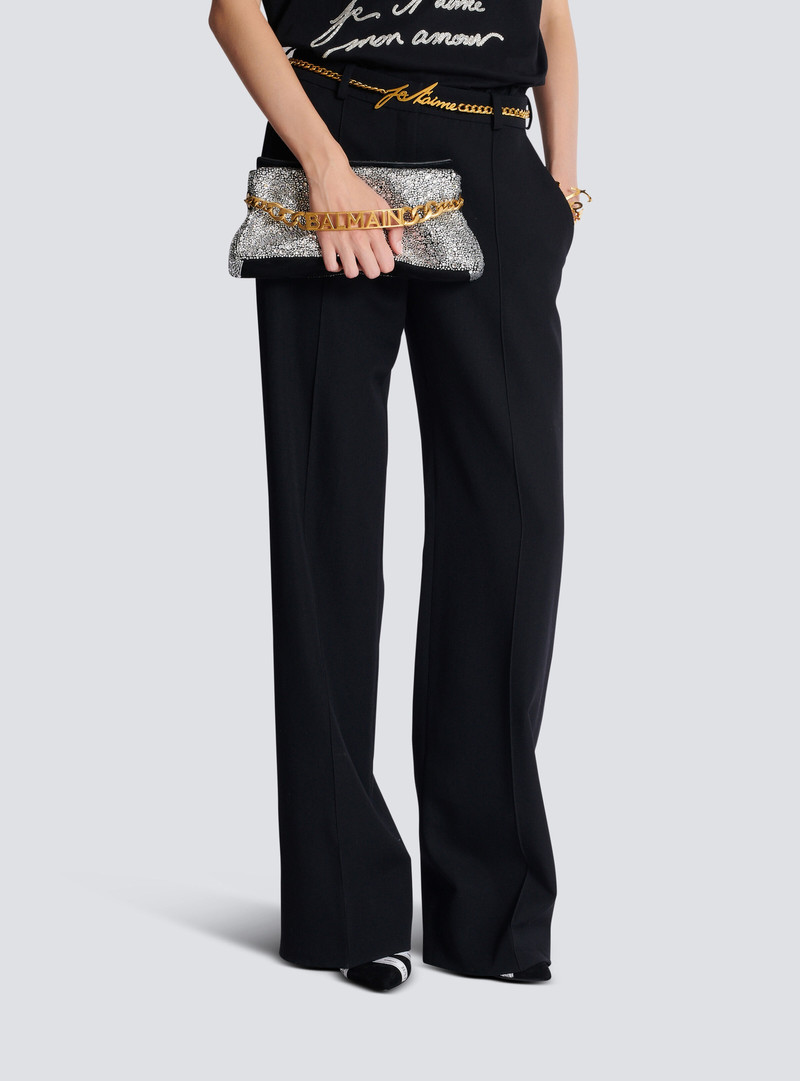 1945 Soft suede and rhinestone clutch 8