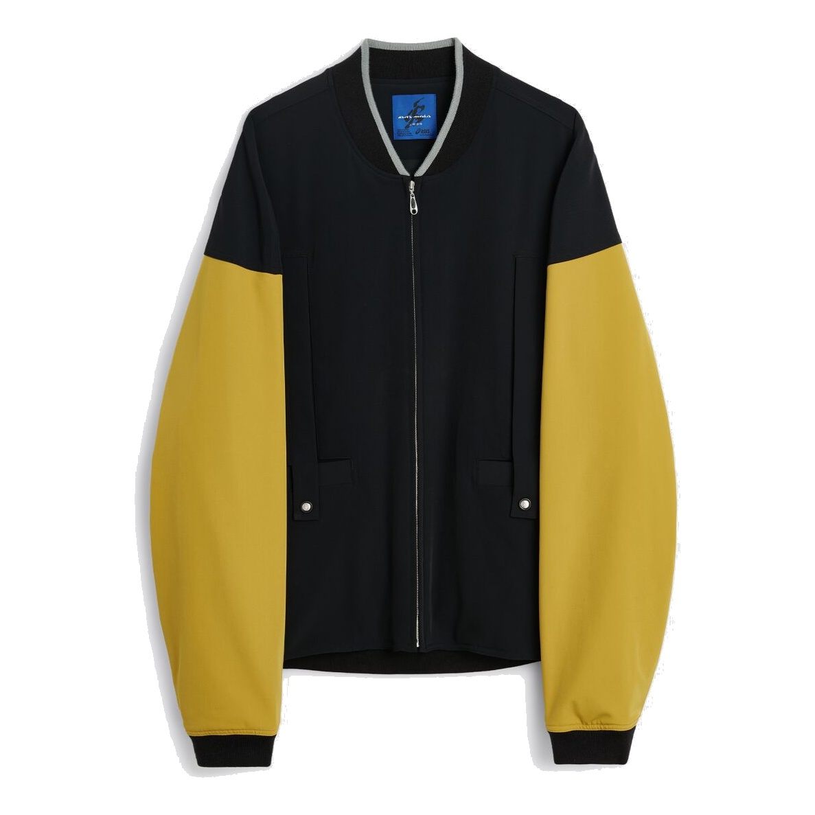 ASICS Novalis Liatrisory Bomber Jacket 'Black Medallion Yellow' 2203A228-001 - 1