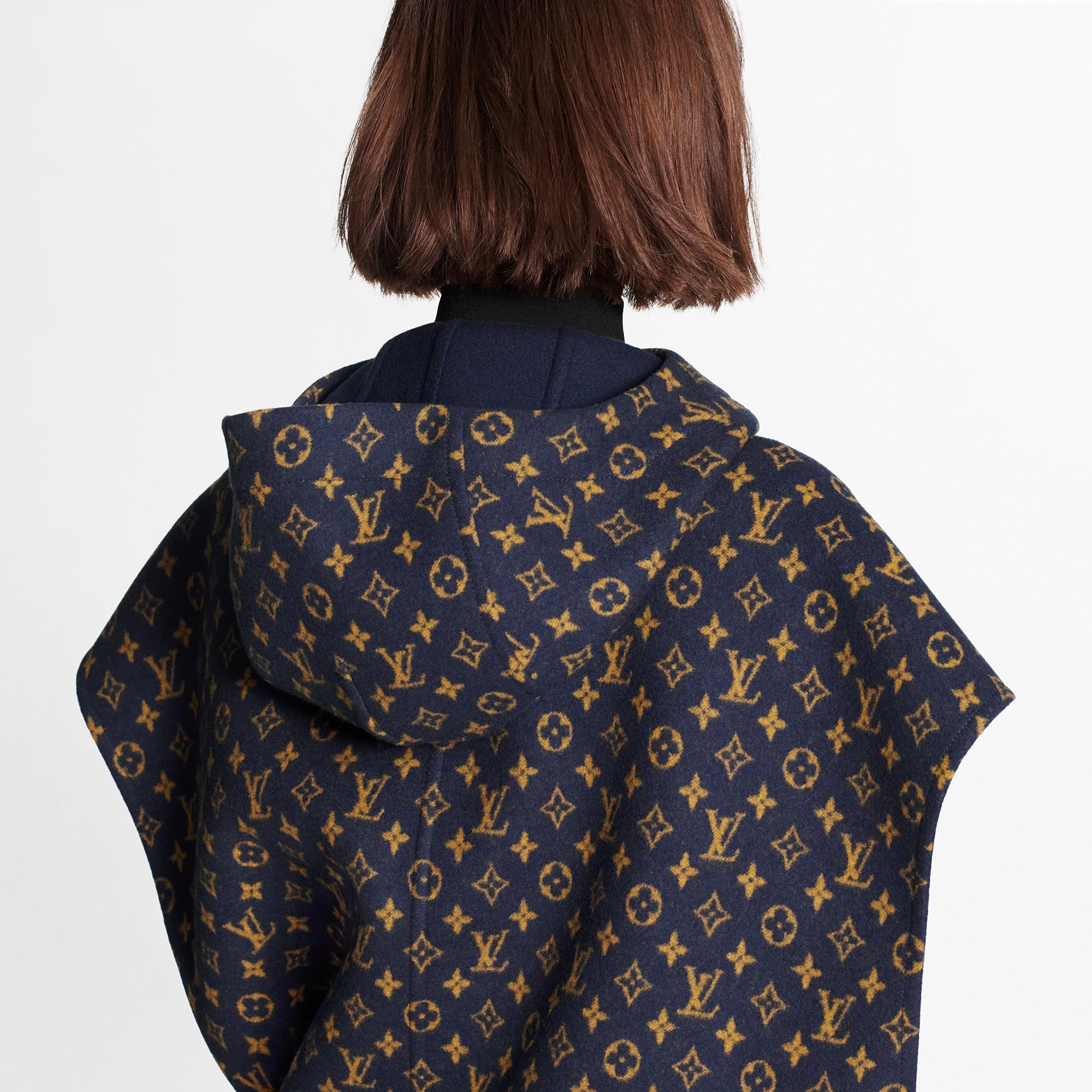 Sleeveless Monogram Jacquard Hooded Jacket  - 5