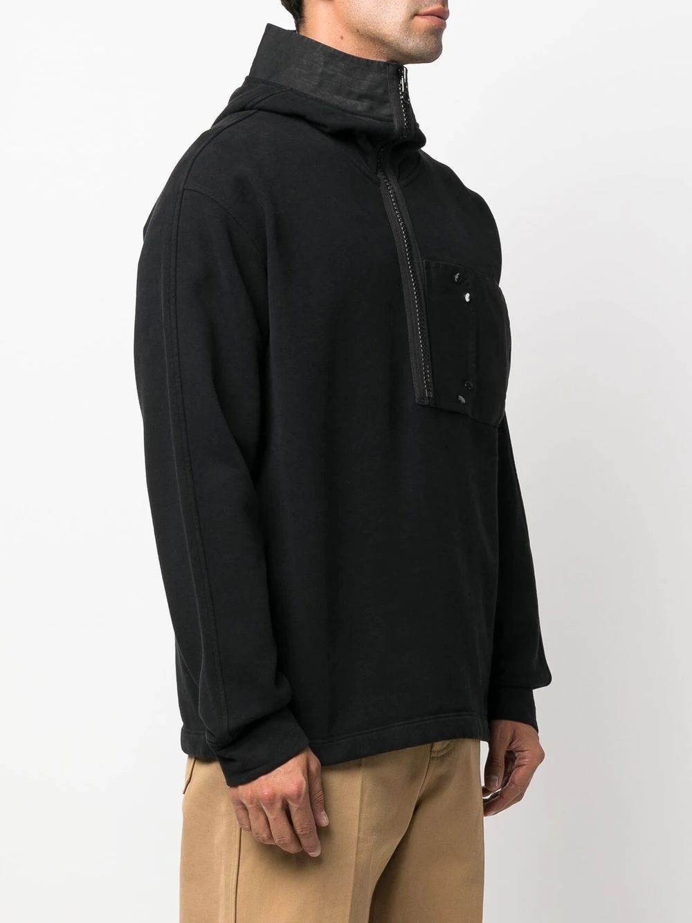 long-sleeve cotton hoodie - 3