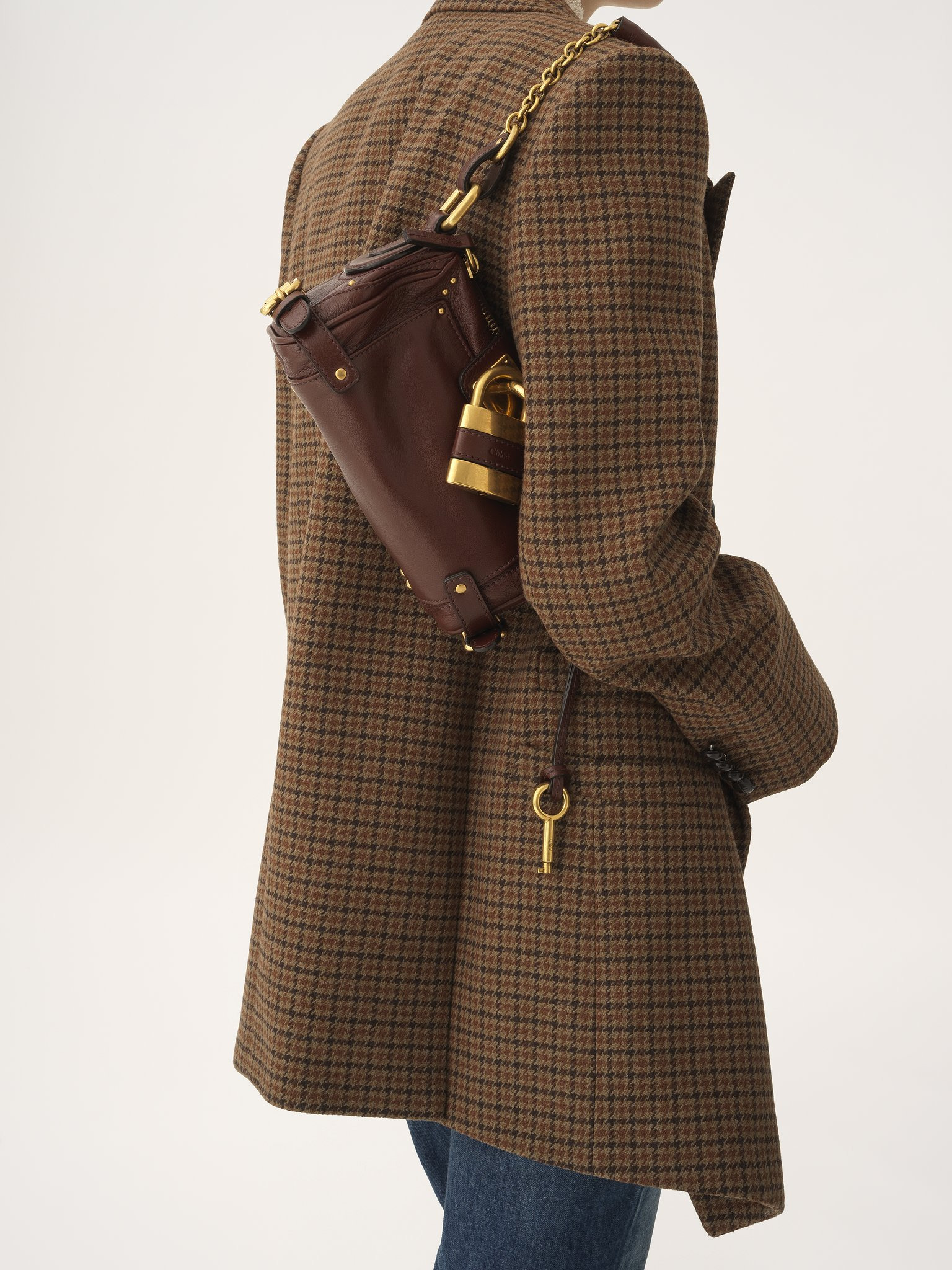 SMALL PADDINGTON CHAIN BAG IN GRAINED LEATHER - 8