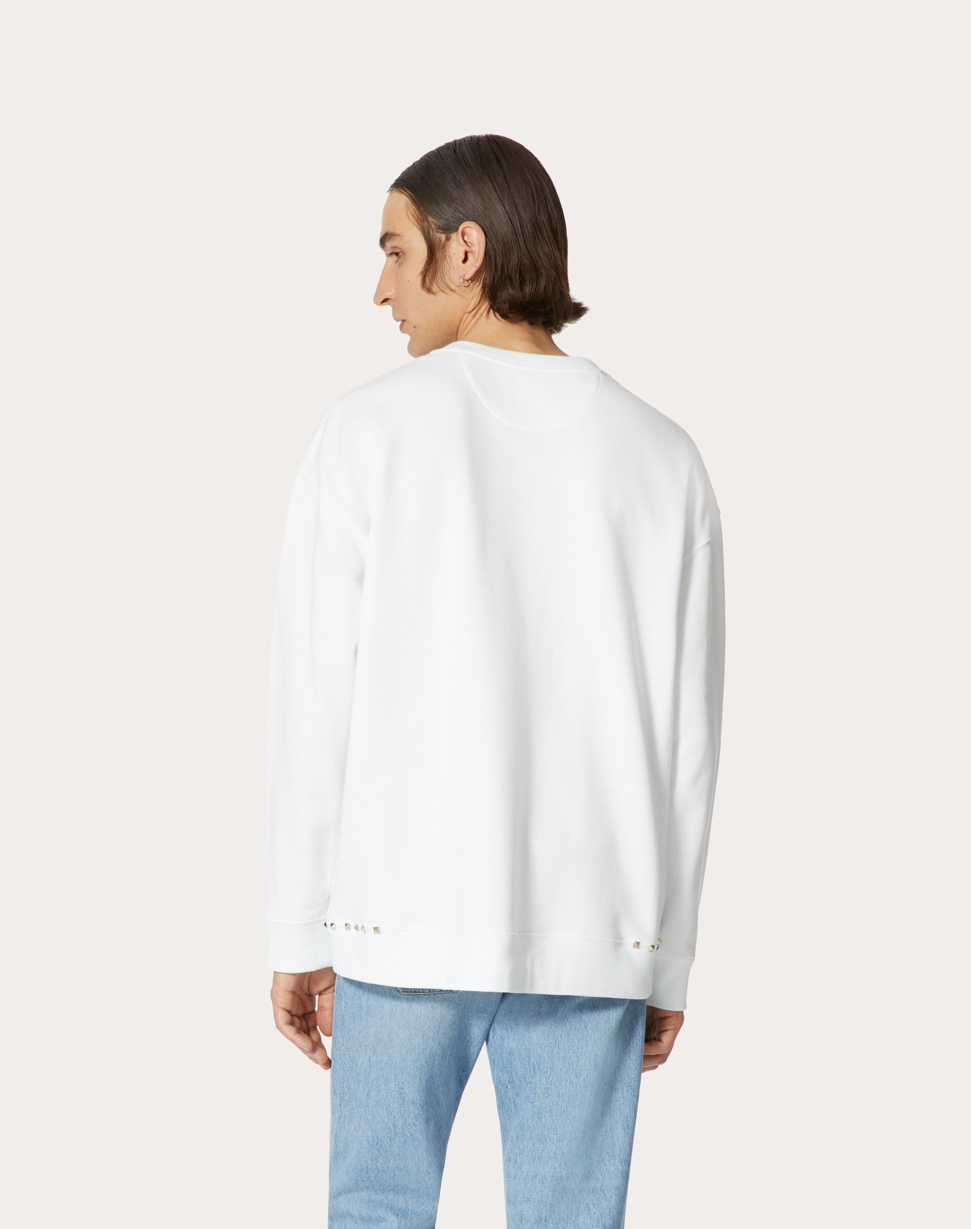 VALENTINO GARAVANI ROCKSTUD PET CUSTOMISABLE UNISEX CREWNECK SWEATSHIRT - 7