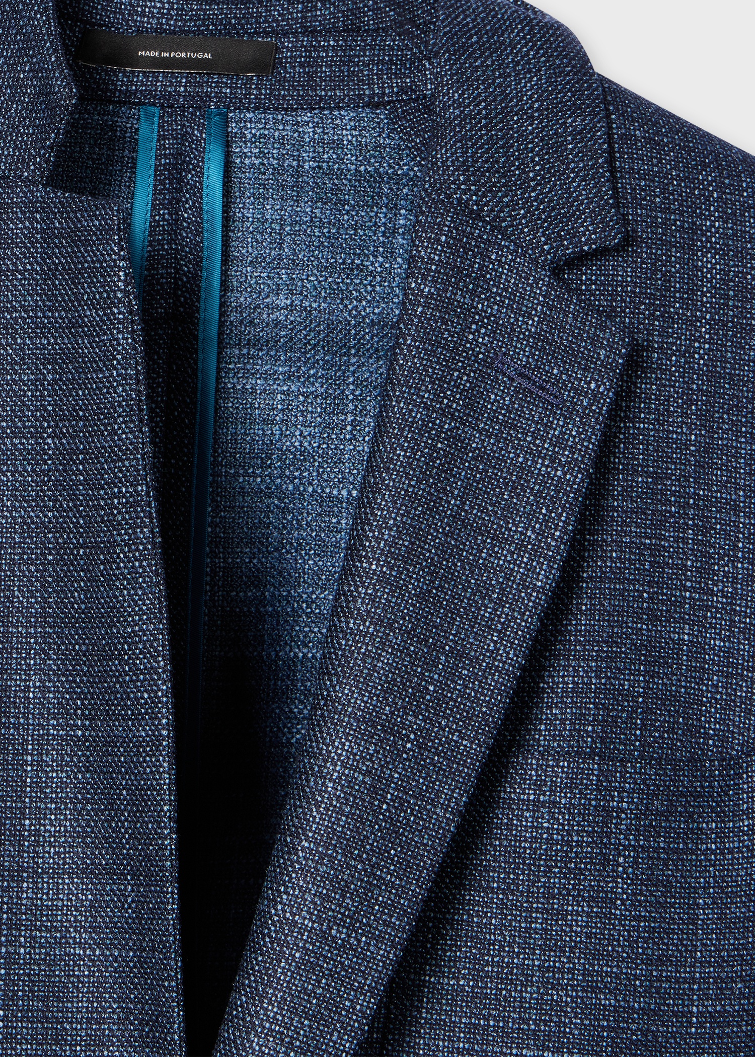 Navy Melange 'Silk Air' Blazer - 2
