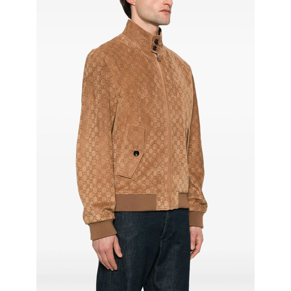 Gucci Brown Jackets - Leather Jackets Men - 3
