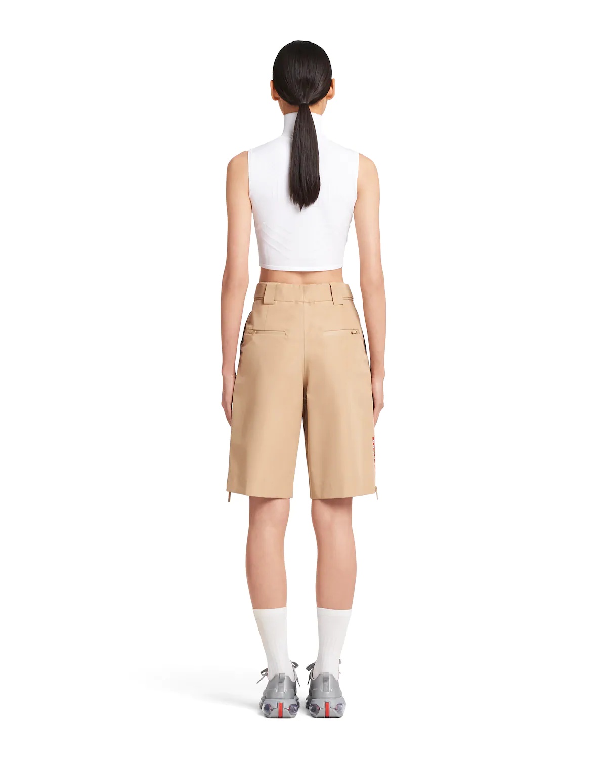 Oversized technical fabric Bermudas - 4