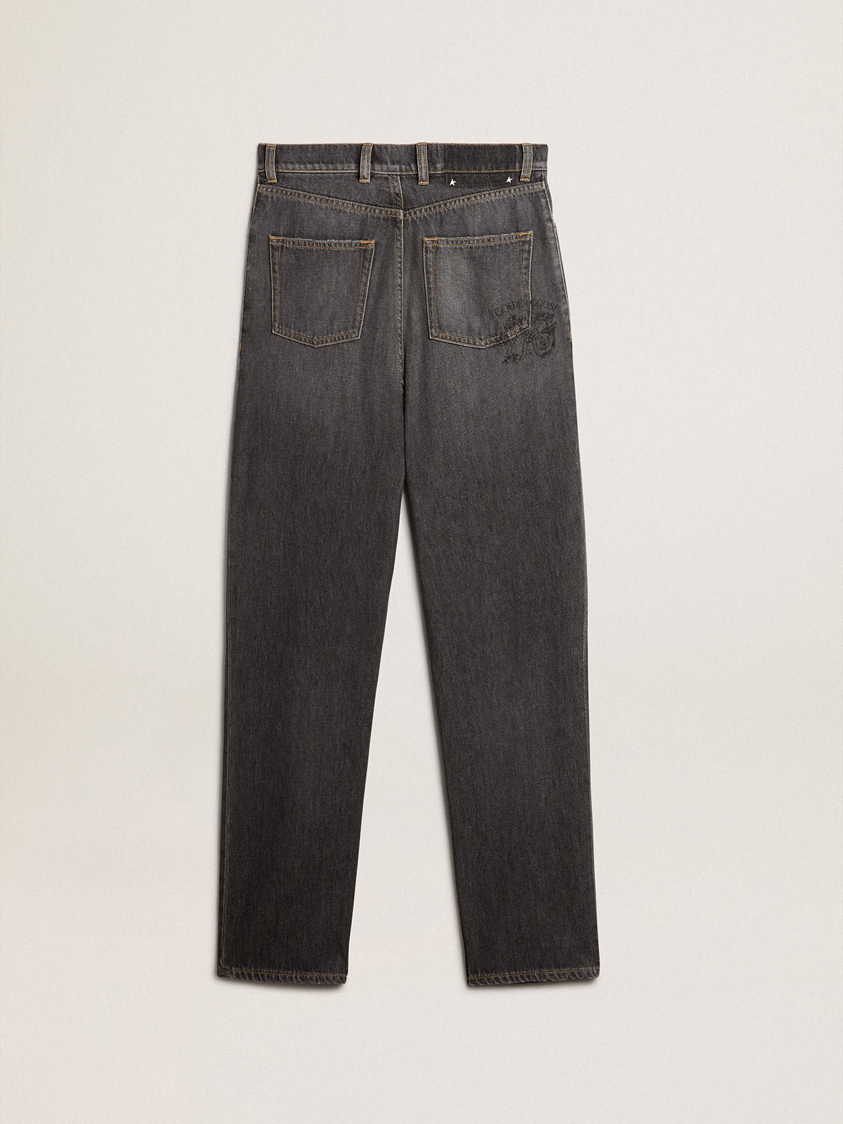 Women’s black jeans with printed pocket - 7