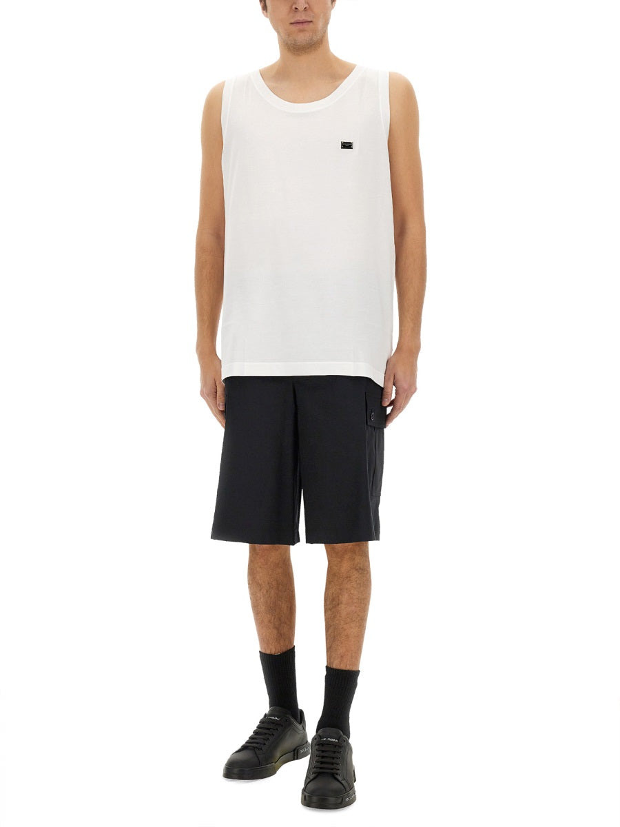 Dolce & Gabbana Men Cotton "Over" Tank Top - 2